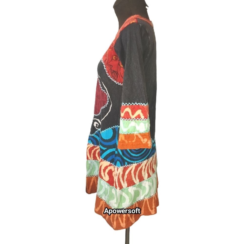 Boho Mini Dress — Rising International — Size M - Picture 2 of 6